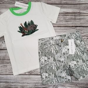 Janie and Jack Safari Animals Zoo Trip Outfit NWT